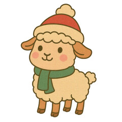 Cute watercolor Christmas farm elements featuring hand-painted farm animals, barns, trees, wreaths, and festive decorations. Soft pastel tones on a clean white background&mdash;perfect for holiday clipart.