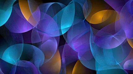 Abstract Colorful Design with Geometric Shapes