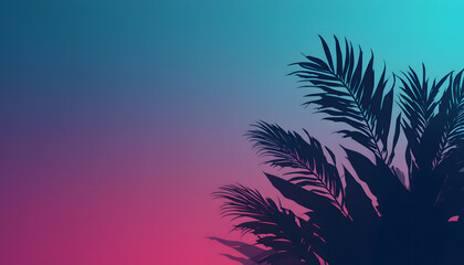 palm trees at sunset