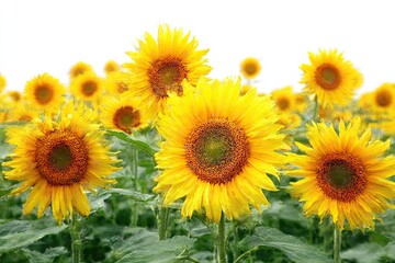 Obraz premium Bright Yellow Sunflower Field