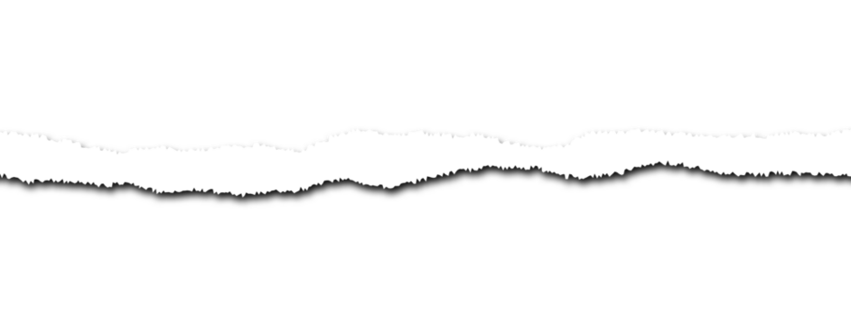 Ripped Paper Edge, Grunge Vector Element on Png, Transparent Background