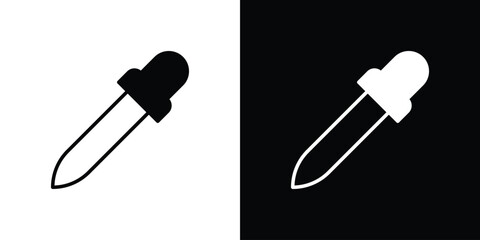 Dropper icon, outline vector sign, linear and solid style. vector symbol on white background