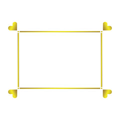 simple gold border frame.eps