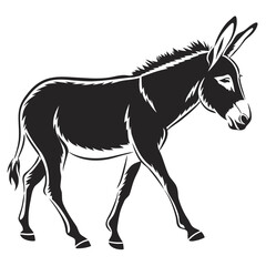 black horse vector illustration