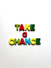 Colorful Wooden Letters Spell Out 