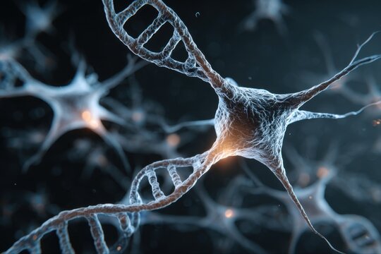 molecular DNA and neuron activity - Powered by Adobe