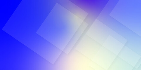 Fototapeta premium Abstract white squares on blue background. geometric pattern of overlapping squares in shades of blue. Decorative design in abstract style with rectangles. modern and geometric pattern isolated.