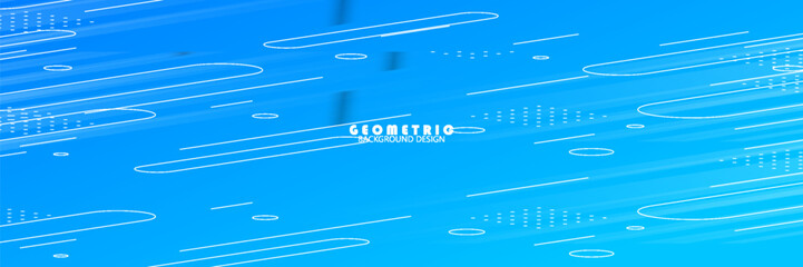 elegant minimalist blue backdrop with soft gradients and floating geometric outlines, perfect for presentations or branding. simple design, cover, flayer, design