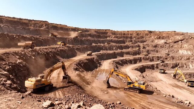 Open Pit Mining: Extracting Resources from the Earth's Surface