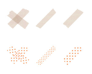 Adhesive Bandage Assortment Cross, Straight, and Dotted Designs in Various Styles for Medical Use