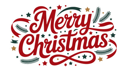 Festive Merry Christmas Greeting: a cheerful holiday message, conveying warmth and joy, adorned with holiday decorations and vibrant colors to celebrate the spirit of the season.