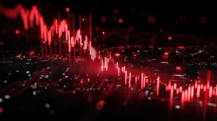 Obraz premium Stock market performance visualization
