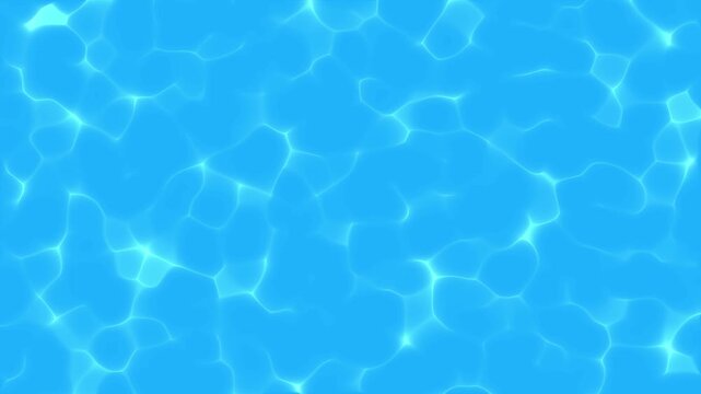 Bright blue swimming pool water surface animation loop