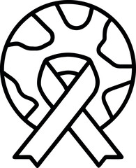 World AIDS Day awareness ribbon vector illustration for healthcare campaigns isolated