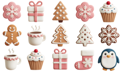 Pastel Christmas Treats in Soft Polymer Clay