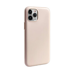 Rose gold phone case, smooth, back view