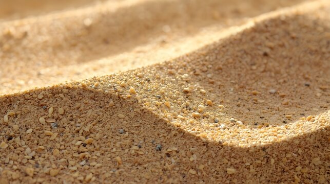 Golden Sand Texture Under Sunlight