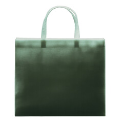 Minimalist White Shopping Bag in High Contrast Lighting
