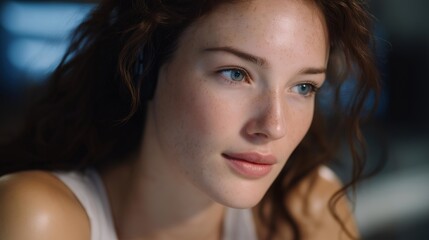 Neuromarketing lab testing consumer reactions using eye-tracking devices, biometric sensors, and AR interfaces, representing consumer behavior research, advanced neuroscience in marketing, and