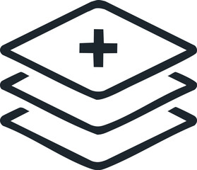 Layering Plus Simplify Complex Designs with Layered Plus Icon for Seamless Graphic Design