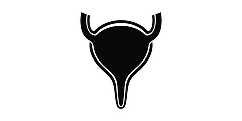 An illustration of a human bladder, a crucial organ in the urinary system responsible for storing urine before excretion