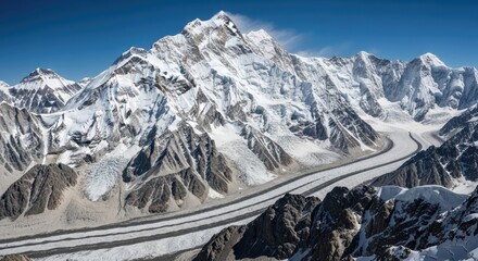 Broad Peak Viewed from Concordia, Karakoram, Pakistan