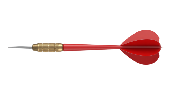 Hit your target with this dynamic red dart, perfect for precision, focus, and achieving business goals - Powered by Adobe