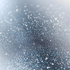 Abstract background of shimmering silver glitter particles with soft focus