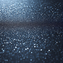 Dark blue sparkling glitter background with bokeh effect