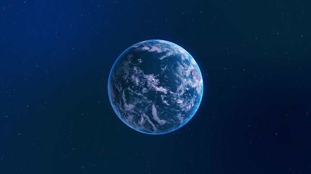 Earth from Space Night Realistic Blue Shining Country India showing geographical political territories boundaries. global network connectivity, data transfer cyber technology, business exchange 3D 4K