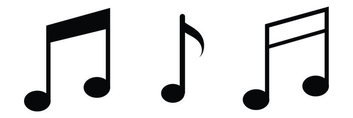  Music notes icons set. Vector illustration EPS10  © Piya