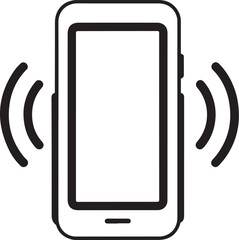 Hand drawn smartphone, a symbol of communication