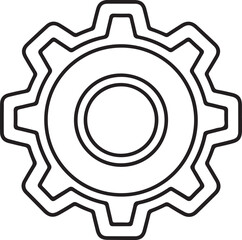 Setting gear icon, representing configuration and options
