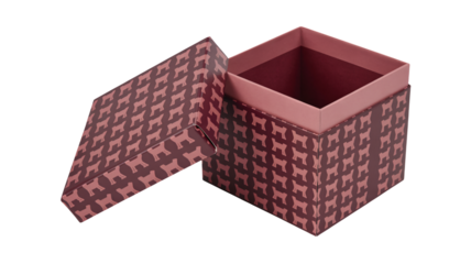 Modern gift box with dog pattern is ready for your special presents, perfect for pet lovers and unique packaging designs