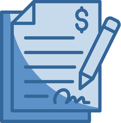 Loan Agreement Icon Element For Design