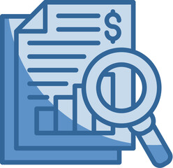 Financial Report Icon Element For Design