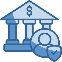 Savings Account Icon Element For Design