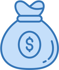 Money Bag Icon Element For Design