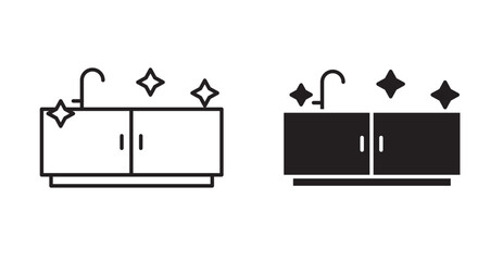 kitchen cleaning icon