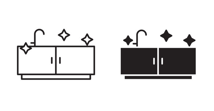 kitchen cleaning icon