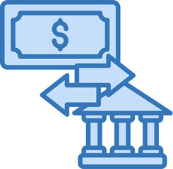 Money Transfer Icon Element For Design
