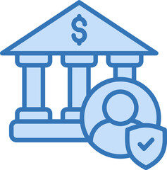 Savings Account Icon Element For Design