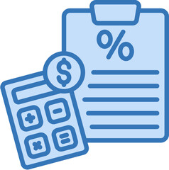Tax Form Icon Element For Design