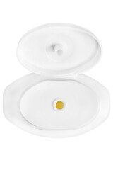 Opened bottle isolated