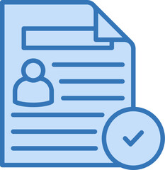 Resume Icon Element For Design