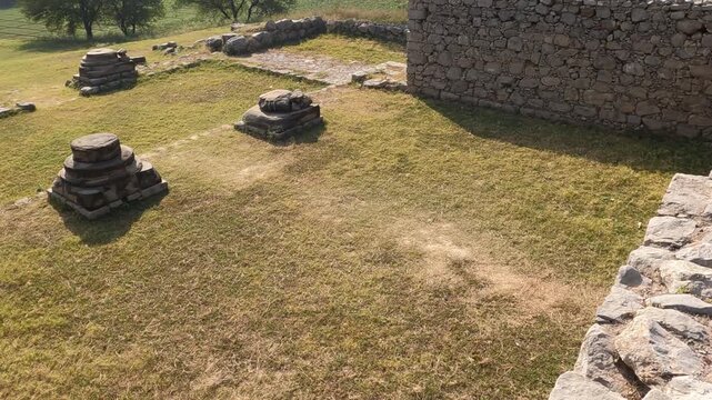 jandial temple taxila pakistan historic temple ruins with stone columns and masonry walls