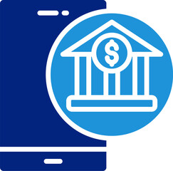 Mobile Banking  Icon Element For Design