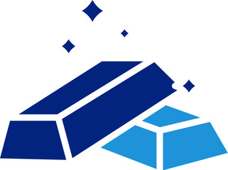 Gold Bars Icon Element For Design