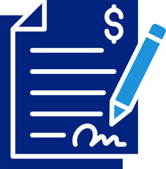Loan Agreement Icon Element For Design