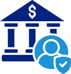 Savings Account Icon Element For Design